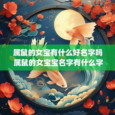 属鼠的女宝有什么好名字吗 属鼠的女宝宝名字有什么字比较好