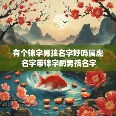 有个锦字男孩名字好吗属虎 名字带锦字的男孩名字