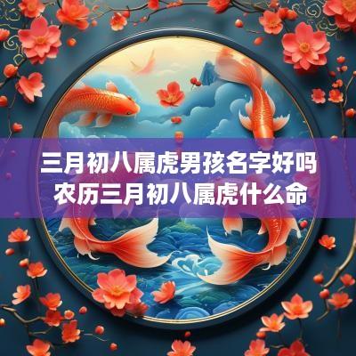 三月初八属虎男孩名字好吗 农历三月初八属虎什么命