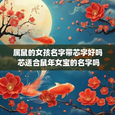 属鼠的女孩名字带芯字好吗 芯适合蛇年女宝的名字吗