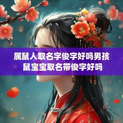 属鼠人取名字俊字好吗男孩 鼠宝宝取名带俊字好吗