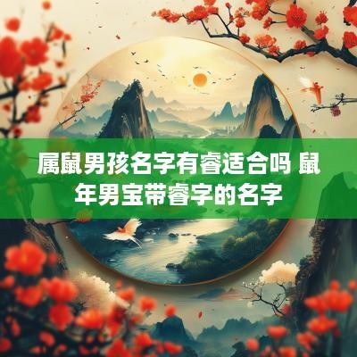 属鼠男孩名字有睿适合吗 蛇年男宝带睿字的名字