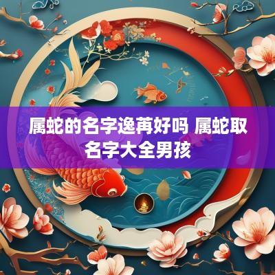 属蛇的名字逸苒好吗 属蛇取名字大全男孩