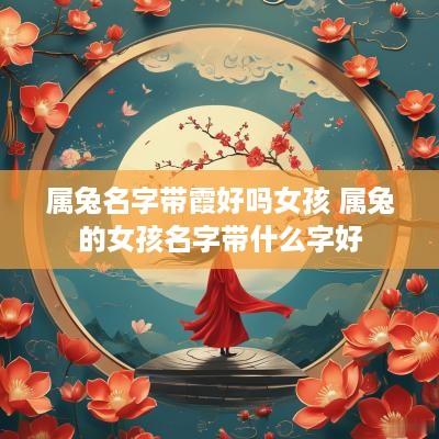 属兔名字带霞好吗女孩 属兔的女孩名字带什么字好