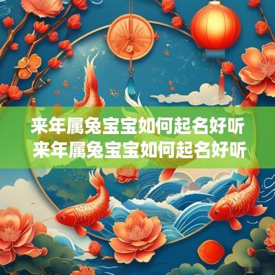 来年属兔宝宝如何起名好听 来年属兔宝宝如何起名好听点