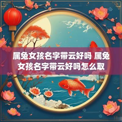 属兔女孩名字带云好吗 属兔女孩名字带云好吗怎么取