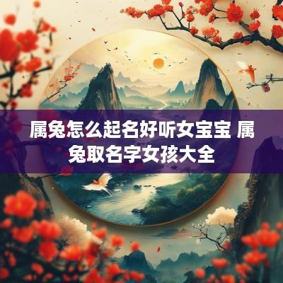 属兔怎么起名好听女宝宝 属兔取名字女孩大全