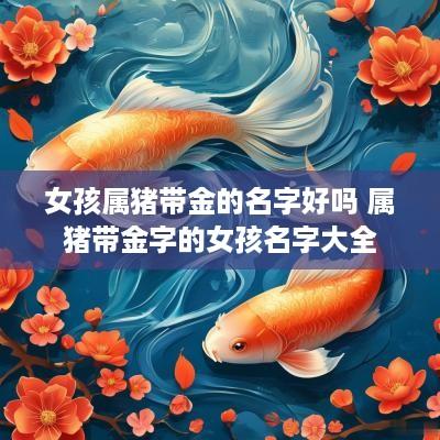 女孩属猪带金的名字好吗 属猪带金字的女孩名字大全