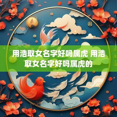 用浩取女名字好吗属虎 用浩取女名字好吗属虎的