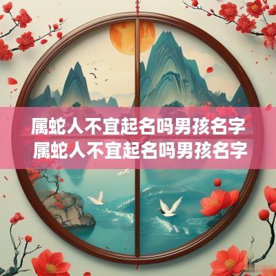 属蛇人不宜起名吗男孩名字 属蛇人不宜起名吗男孩名字大全