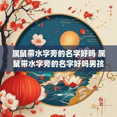 属鼠带水字旁的名字好吗 属鼠带水字旁的名字好吗男孩