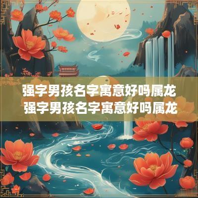 强字男孩名字寓意好吗属龙 强字男孩名字寓意好吗属龙女孩