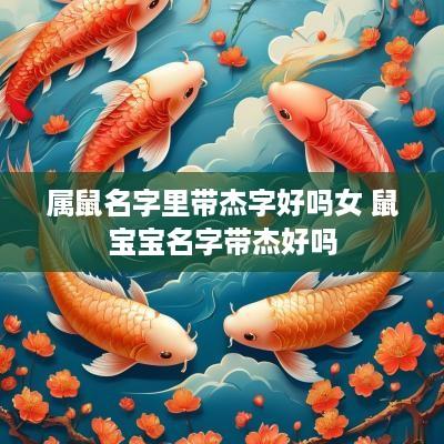 属鼠名字里带杰字好吗女 鼠宝宝名字带杰好吗