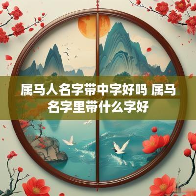 属马人名字带中字好吗 属马名字里带什么字好