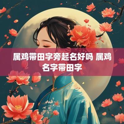属鸡带田字旁起名好吗 属鸡名字带田字