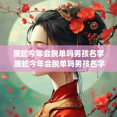 属蛇今年会脱单吗男孩名字 属蛇今年会脱单吗男孩名字怎么取