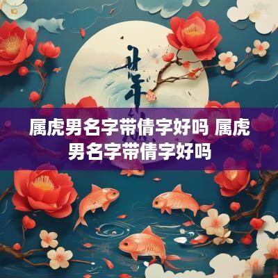 属虎男名字带倩字好吗 属虎男名字带倩字好吗