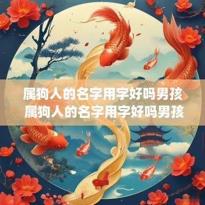 属狗人的名字用字好吗男孩 属狗人的名字用字好吗男孩怎么取