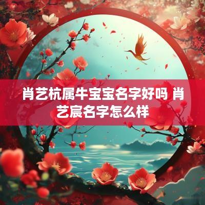 肖艺杭属牛宝宝名字好吗 肖艺宸名字怎么样