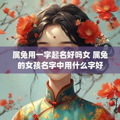 属兔用一字起名好吗女 属兔的女孩名字中用什么字好
