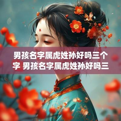 男孩名字属虎姓孙好吗三个字 男孩名字属虎姓孙好吗三个字怎么取