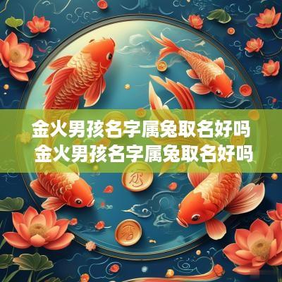 金火男孩名字属兔取名好吗 金火男孩名字属兔取名好吗