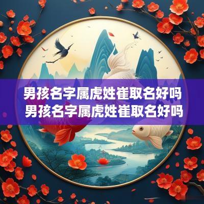 男孩名字属虎姓崔取名好吗 男孩名字属虎姓崔取名好吗