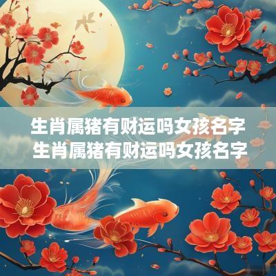 生肖属猪有财运吗女孩名字 生肖属猪有财运吗女孩名字怎么取