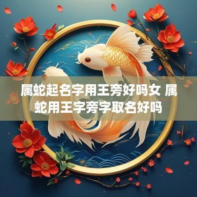 属蛇起名字用王旁好吗女 属蛇用王字旁字取名好吗