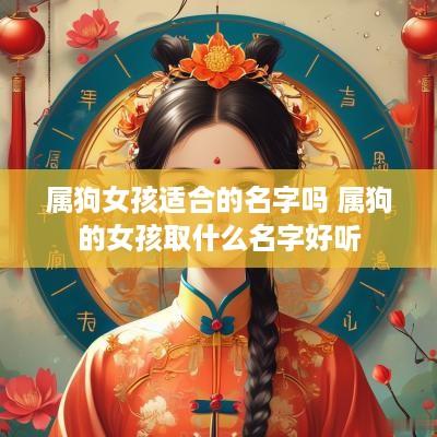属狗女孩适合的名字吗 属狗的女孩取什么名字好听