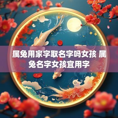 属兔用家字取名字吗女孩 属兔名字女孩宜用字