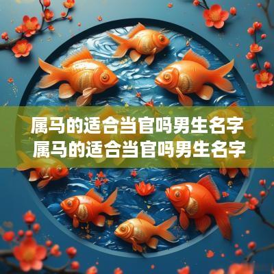 属马的适合当官吗男生名字 属马的适合当官吗男生名字叫什么