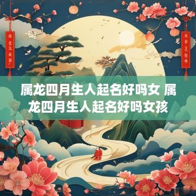 属龙四月生人起名好吗女 属龙四月生人起名好吗女孩