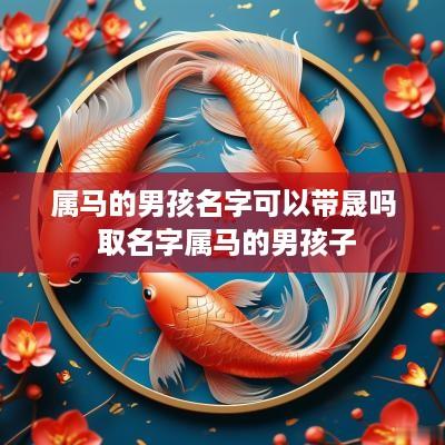 属马的男孩名字可以带晟吗 取名字属马的男孩子