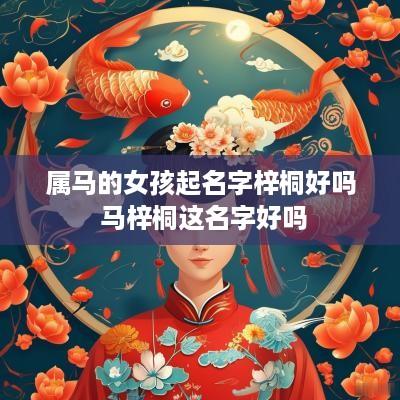 属马的女孩起名字梓桐好吗 马梓桐这名字好吗