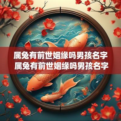 属兔有前世姻缘吗男孩名字 属兔有前世姻缘吗男孩名字怎么取