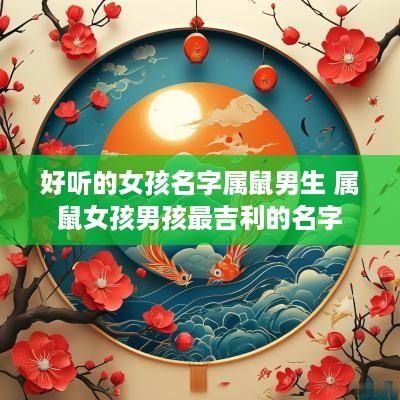 好听的女孩名字属鼠男生 属鼠女孩男孩最吉利的名字