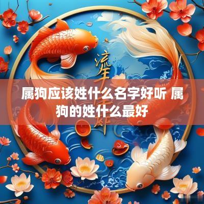 属狗应该姓什么名字好听 属狗的姓什么最好