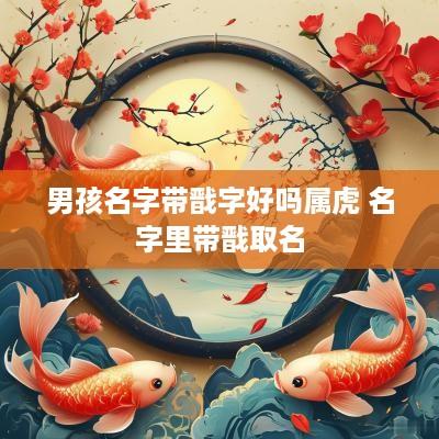 男孩名字带戬字好吗属虎 名字里带戬取名