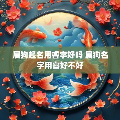 属狗起名用睿字好吗 属狗名字用睿好不好
