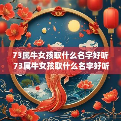73属牛女孩取什么名字好听 73属牛女孩取什么名字好听点