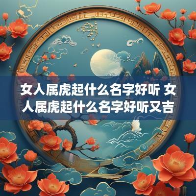 女人属虎起什么名字好听 女人属虎起什么名字好听又吉祥