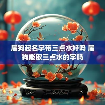 属狗起名字带三点水好吗 属狗能取三点水的字吗