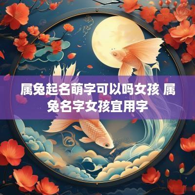 属兔起名萌字可以吗女孩 属兔名字女孩宜用字
