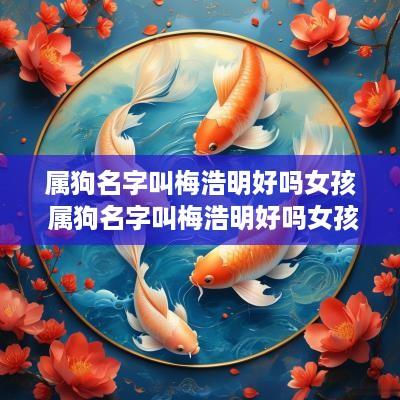 属狗名字叫梅浩明好吗女孩 属狗名字叫梅浩明好吗女孩子