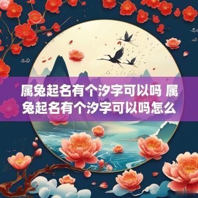 属兔起名有个汐字可以吗 属兔起名有个汐字可以吗怎么取