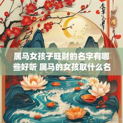 属马女孩子旺财的名字有哪些好听 属马的女孩取什么名字旺财