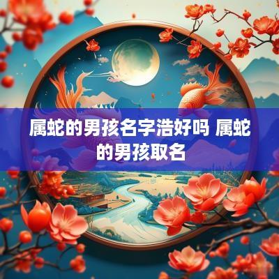 属蛇的男孩名字浩好吗 属蛇的男孩取名