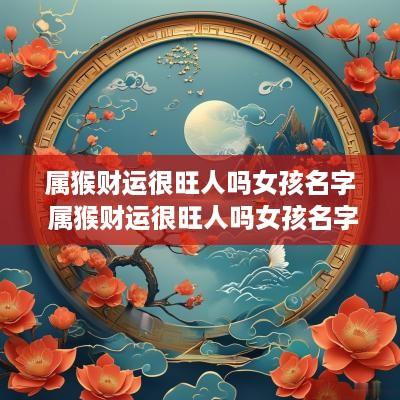 属猴财运很旺人吗女孩名字 属猴财运很旺人吗女孩名字叫什么