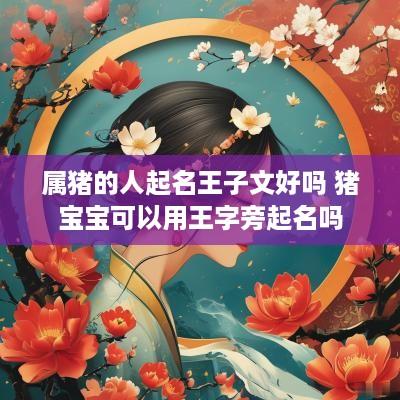 属猪的人起名王子文好吗 猪宝宝可以用王字旁起名吗